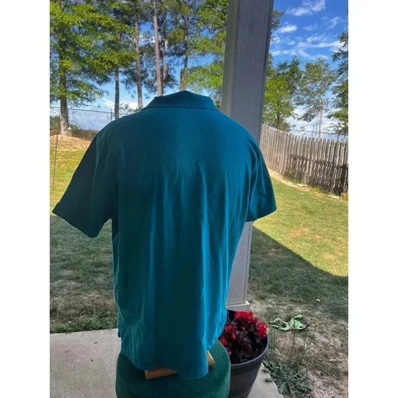 St. John’s bay turquoise polo size large - Picture 3 of 4